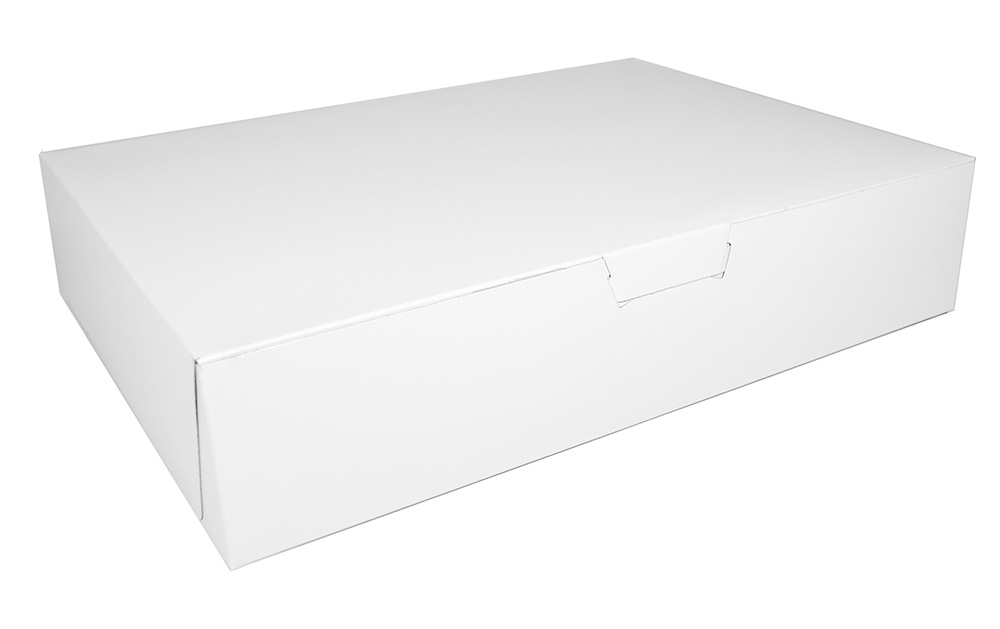 16x16x5 White Bakery box lock  corner (50)