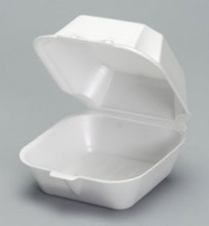 6&quot; Sandwich Foam Carryout  6x6x3 (500)