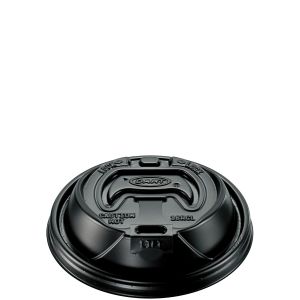 16oz Black Reclosable Coffee  Lid (1000)