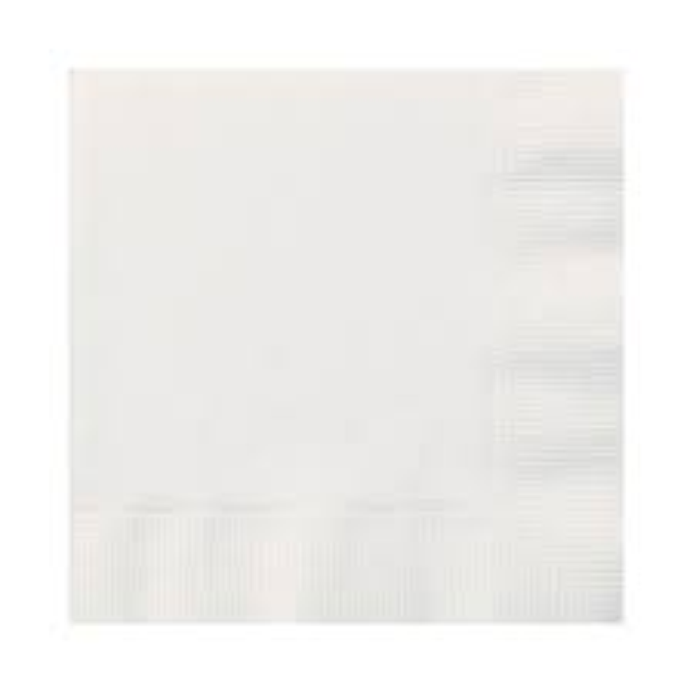 9&quot;x9&quot; White Beverage Napkin 1-ply (4000)