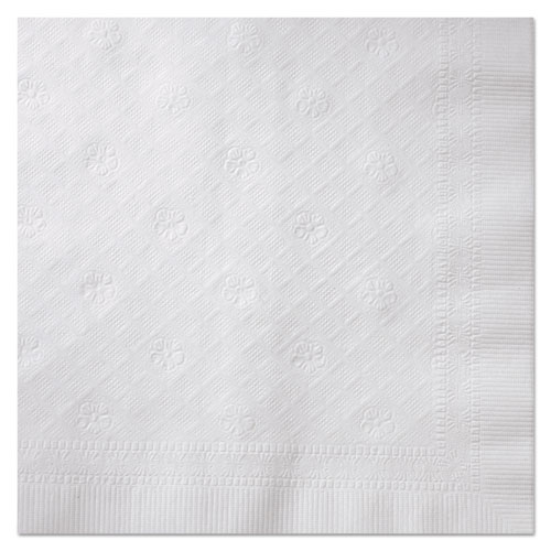 17&quot; X 17&quot; 1/4 Fold 1Ply White  Softopia Dinner Napkin(16/250) 