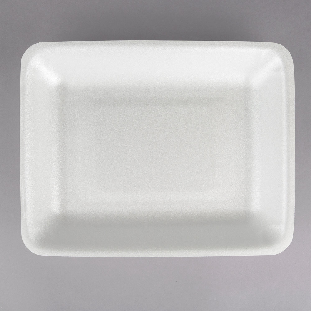 4P White Foam Tray (400) 7.2&quot; x 9.2&quot; x 1.3&quot;