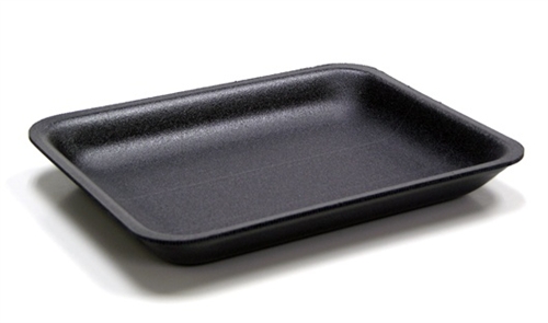 4P Black Foam Tray (400)  7.2&quot;x9.2&quot;x1.3&quot; 