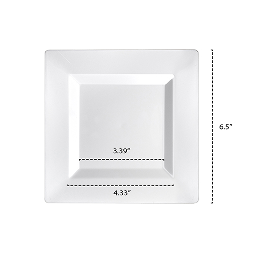 6.5&quot; Classic Square Plate  (420)