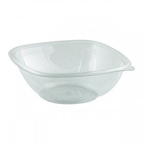 48oz Clear, 8&quot; Square Bowl PET (276)