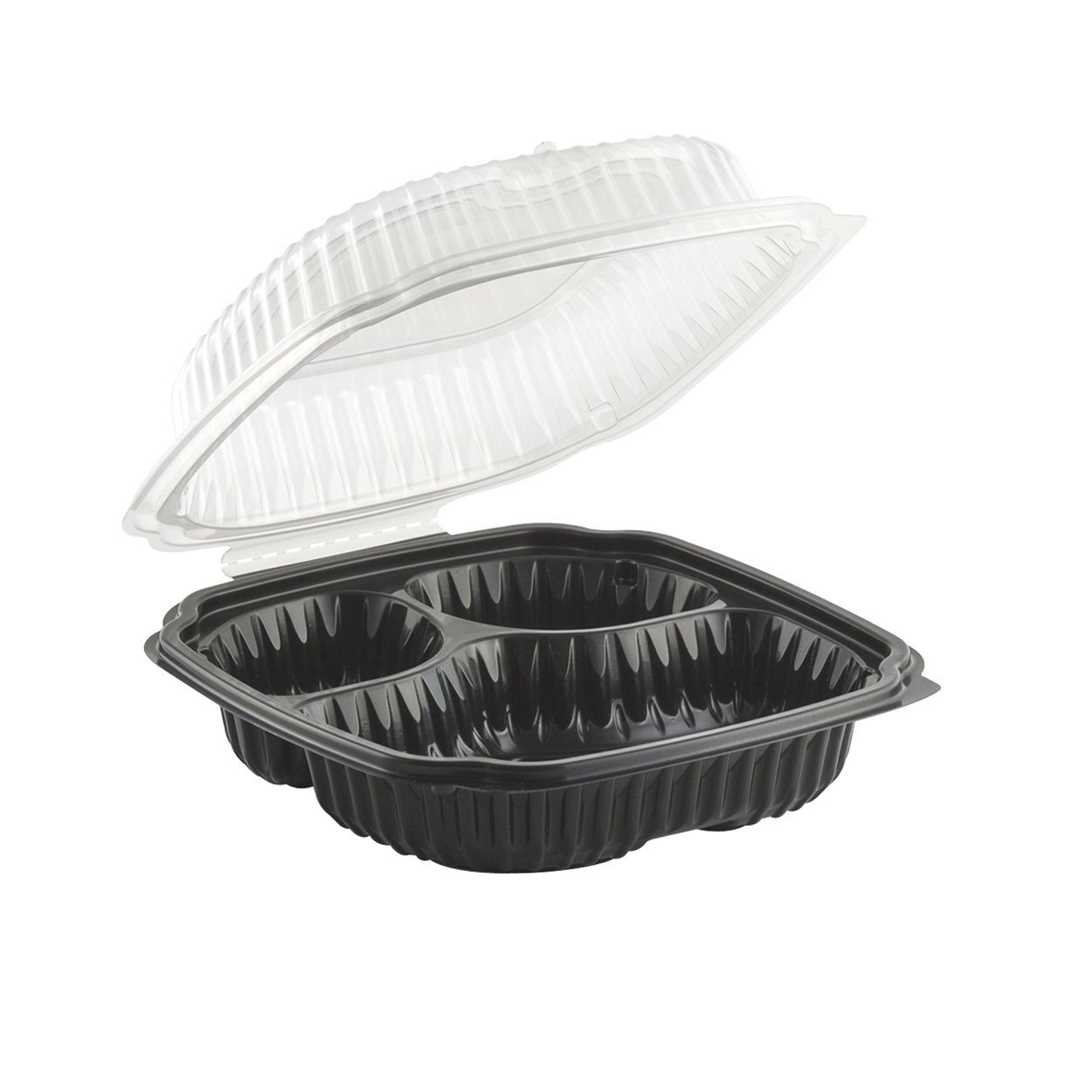 Large 3-Comp Microwave  Carryout (120) 9&quot;x9&quot;x3&quot;   