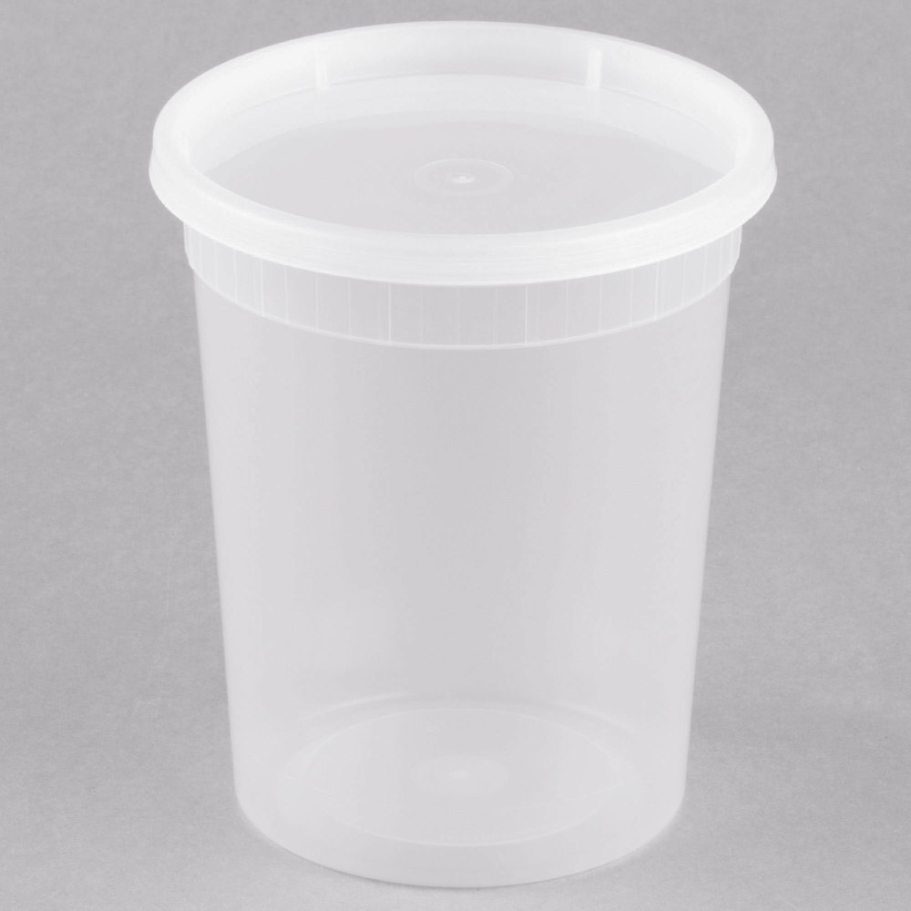 24oz Round Deli Cont/Lid combo Transluscent (240/240)