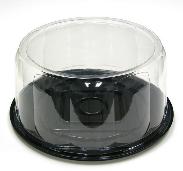 9&quot; Round Cake Dome single  layer/Blk Base (50/50) 