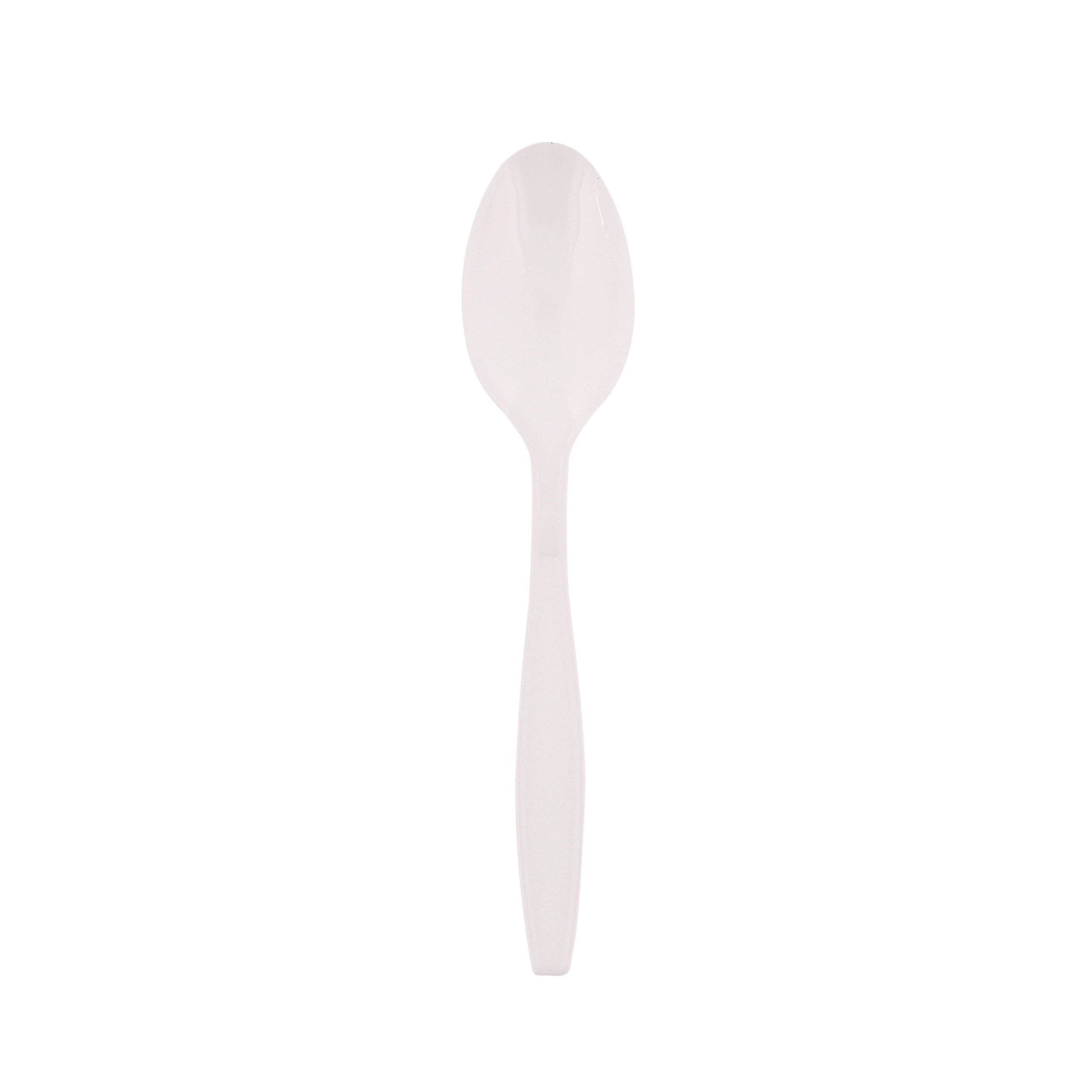 Spoon Heavy White PP Bulk (1000)