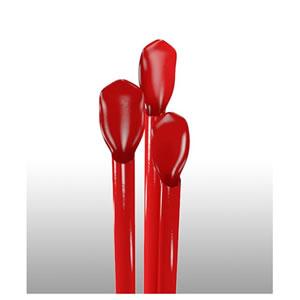 8&quot; Red Spoonstraw Poly Wrapped (300)