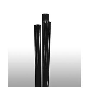 7.75&quot; Jumbo Black Unwrapped Straw (24/500)