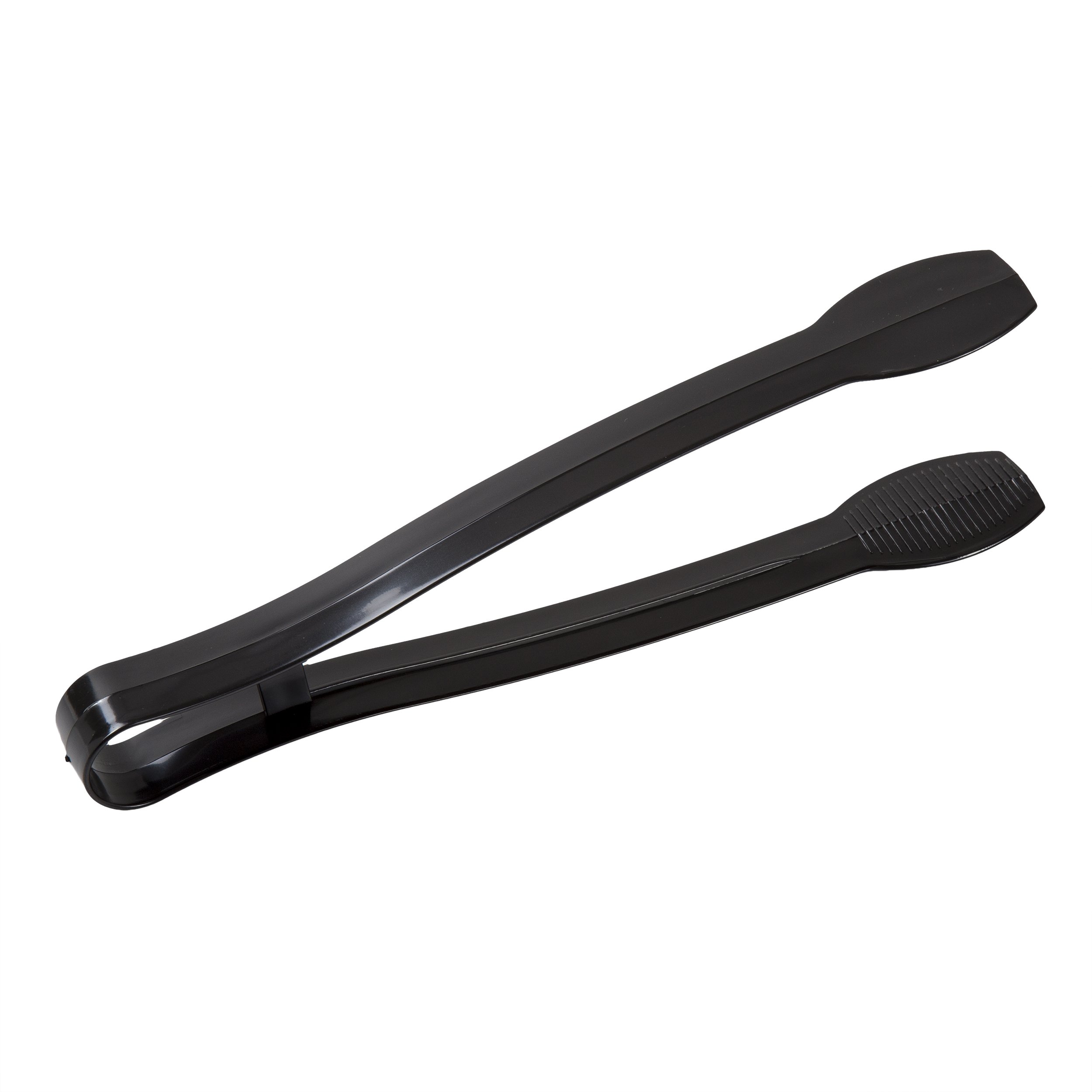 9&quot; Black Individually Wrapped Tong - PS (48)