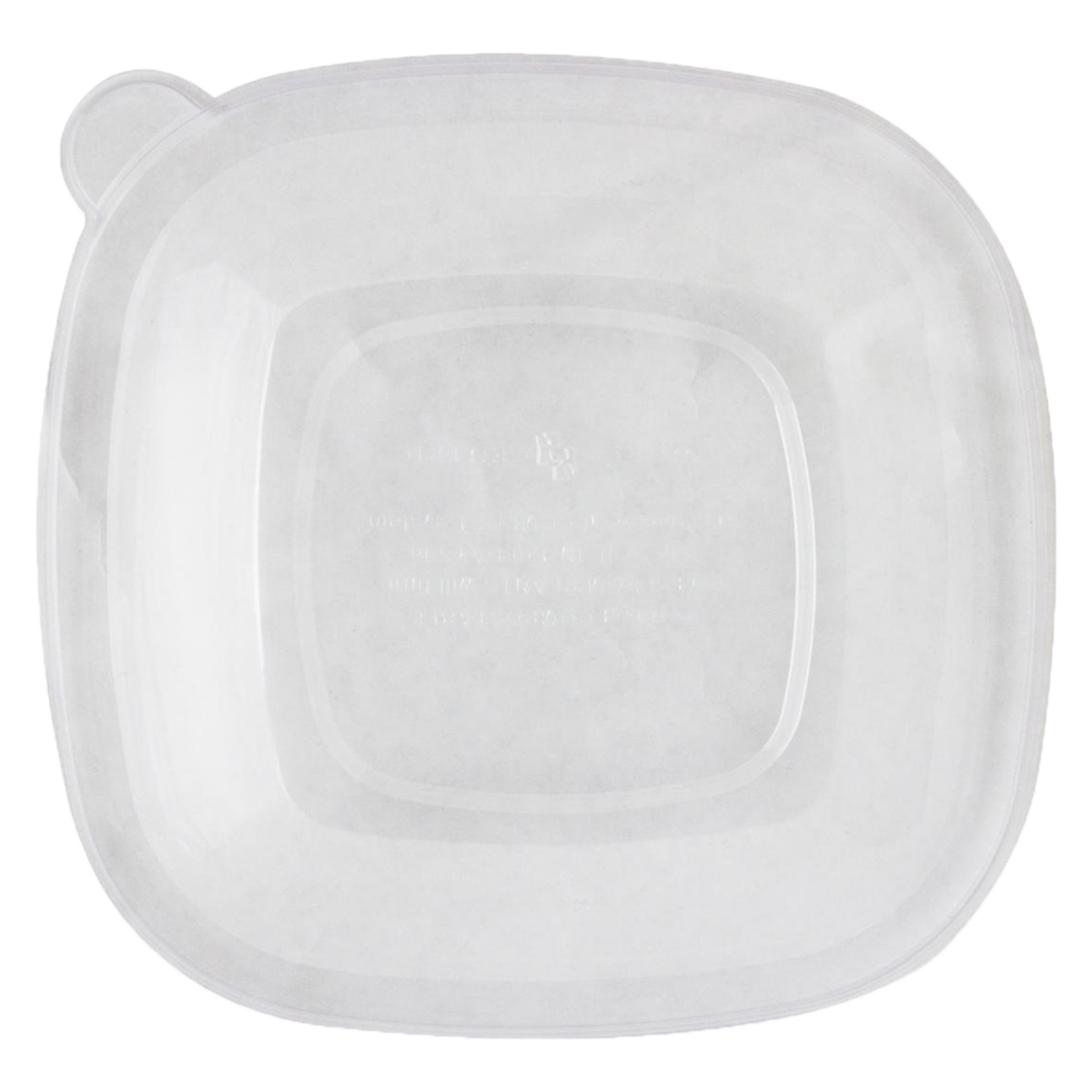 Square Bowl Lids Ingeo-Compostable (200)