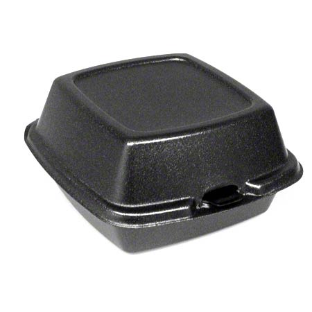 Foam 6 Black Sandwich Carryout  6&quot;x6&quot;x3&quot; (500)