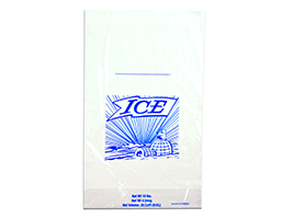 8lb Printed Ice Bag On Header.  For Use With Ice Bagger(1000)